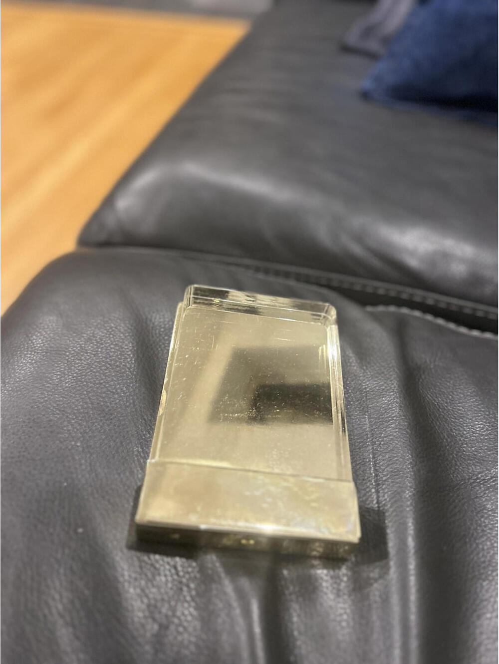 MCM heavy brass and fiberglass picture frame.